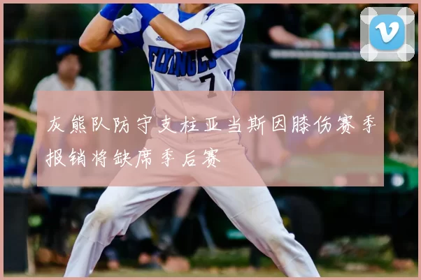 灰熊队防守支柱亚当斯因膝伤赛季报销将缺席季后赛